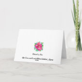 Blankenkarte Columbine Dankeskarte (Rückseite)