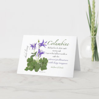 Blankenkarte Columbine Dankeskarte