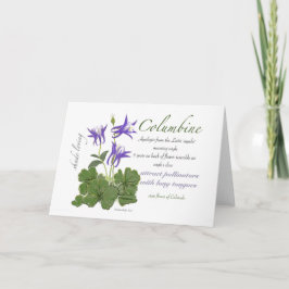 Blankenkarte Columbine Dankeskarte