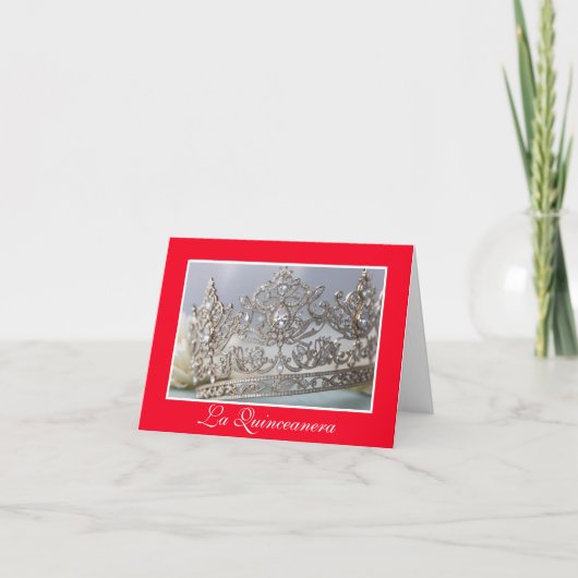 Blankenkarte der Quinceanera Einladung (Vorderseite)