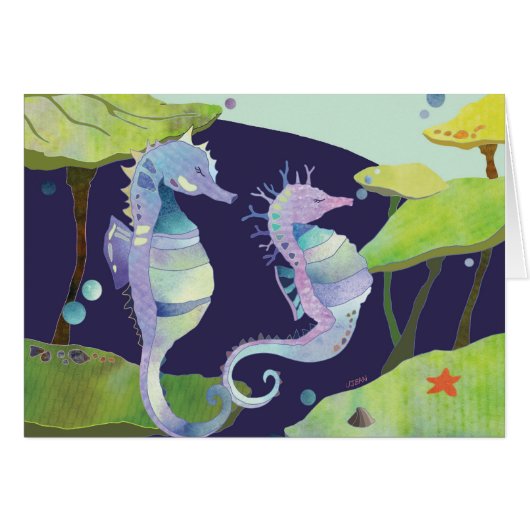 Blankenkarte des Seepferdes (Vorderseite (Horizontal))