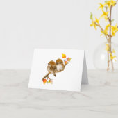 Blankenkarte für den jeden Anlaß-Vogelspange Karte (Gelbe Blume)