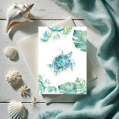 Blankenkarte für die Meeresschildkröte Dankeskarte