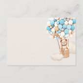 Blankenkarte für hellblauer Bär Begleitkarte (Vorderseite)