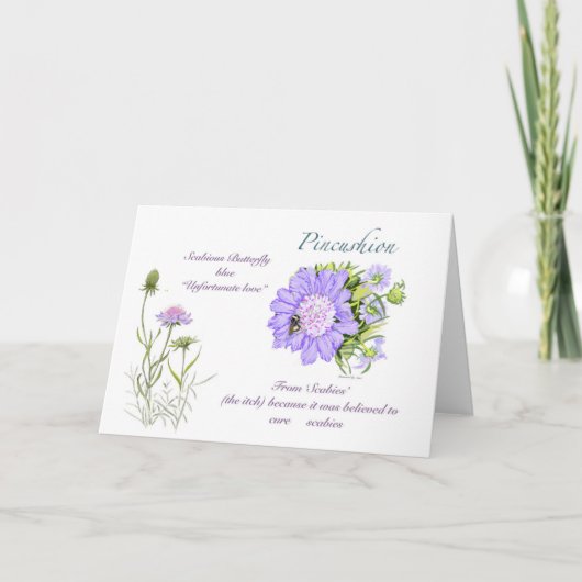 Blankenkarte für Pinsel Dankeskarte (Vorderseite)