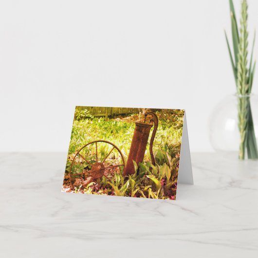Blankenkarte für Vintage Radgebläse Dankeskarte (Vorderseite)