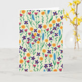 Blankenkarte mit leuchtenden Farben Karte (Gelbe Blume)