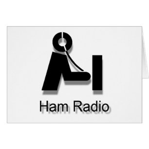 Blankenkarten für Ham Radio 3-D-PlainLogo zur Anpa