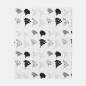 Blankenmuster für das Brush-Prüfmuster Fleecedecke (Vorderseite)