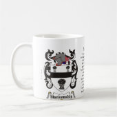 Blankenship, der Ursprung und Bedeutung auf einer Kaffeetasse (Links)