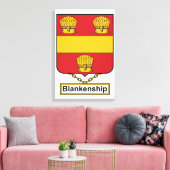 Blankenship-Familienwappen Leinwanddruck (Insitu (Wohnzimmer))
