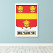 Blankenship-Familienwappen Leinwanddruck (Insitu (Holzboden))