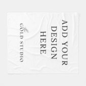 Blankenvorlage Erstellen Sie Ihren eigenen Thread Fleecedecke (Vorderseite (Horizontal))