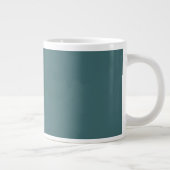 Blankes Cyan Jumbo-Tasse (Rechts)