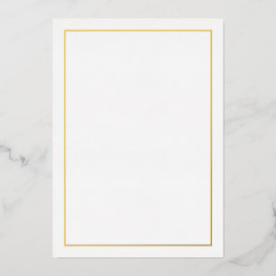 Blankes Gold Folieneinladung