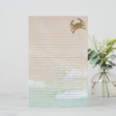 Blankes Schreibpapier für Sandkrebs Briefpapier (Stehend Vorderseite)