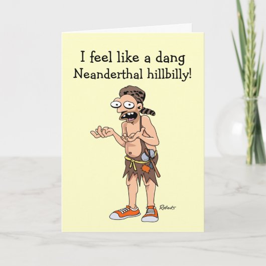 Blanket Apology Belated Birthday Karte (Vorderseite)