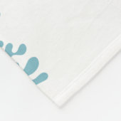 Blanket Aquamarin Seashell Starfish Beachy Pattern Fleecedecke (Ecke)