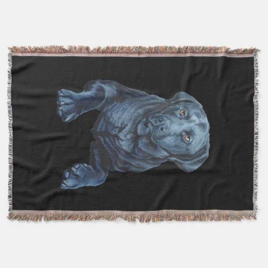 Blanket Blanket Blanket Blauer Hund Art Throw Blan Decke (Vorderseite)