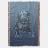 Blanket Blanket Blanket Blauer Hund Art Throw Blan Decke (Vorderseite Vertikal)