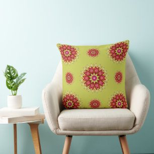 Blanket-Blume auf Grün Kissen