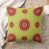 Blanket-Blume auf Grün Kissen (Decke)