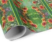 Blanket Blume Daisies Wasserfarbe Personalisiert Geschenkpapier (Rolleneckpunkt)