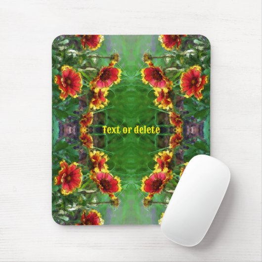 Blanket Blume Daisies Wasserfarbe Personalisiert Mousepad (Mit Mouse)