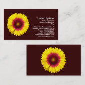 Blanket-Blume - Dunkelbraun Visitenkarte (Vorne/Hinten)