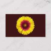 Blanket-Blume - Dunkelbraun Visitenkarte (Rückseite)