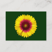 Blanket-Blume - Dunkelgrün Visitenkarte (Rückseite)