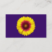 Blanket-Blume - Dunkles Violett Visitenkarte (Rückseite)