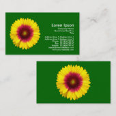 Blanket-Blume, grün Visitenkarte (Vorne/Hinten)