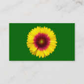 Blanket-Blume, grün Visitenkarte (Rückseite)