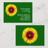 Blanket-Blume, grün Visitenkarte (Vorne/Hinten)