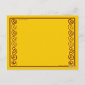 BLANKET BLUME LESEZEICHEN POSTKARTE (Rückseite)