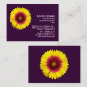 Blanket-Blume - Lila Visitenkarte (Vorne/Hinten)