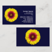 Blanket-Blume - Navy Blue Visitenkarte (Vorne/Hinten)