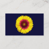 Blanket-Blume - Navy Blue Visitenkarte (Rückseite)