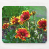 Blanket Daisy Blume Wasserfarben Kunst, Dichtung u Mousepad (Vorne)