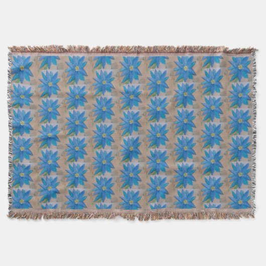 Blanket der blauen Blume Decke (Vorderseite)