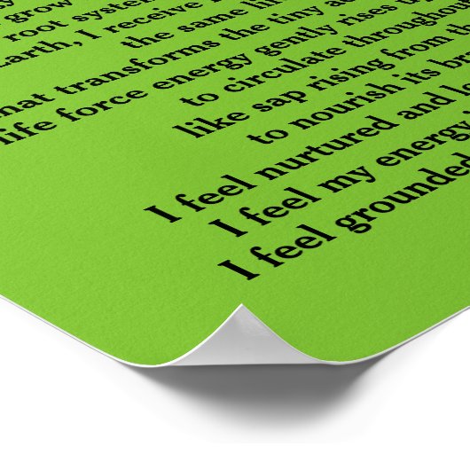 Blanket der Erde von Rita Loyd Poster (Ecke)