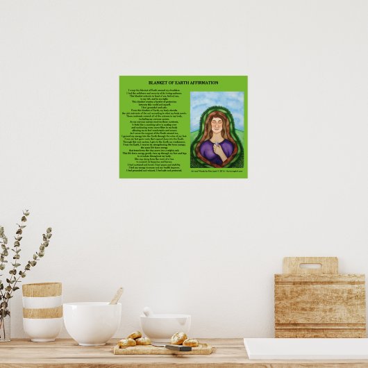 Blanket der Erde von Rita Loyd Poster (Küche)