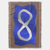 Blanket der Metis-Flagge - Erste Nationen Decke (Vorderseite Vertikal)