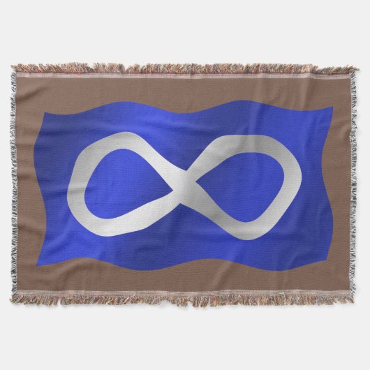Blanket der Metis-Flagge - Erste Nationen Decke (Vorderseite)