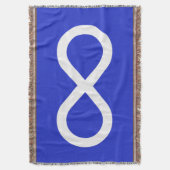 Blanket der Metis-Flagge - Erste Nationen Decke (Vorderseite Vertikal)