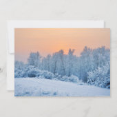 Blanket der White Winter Wonderland Wedding Einladung (Rückseite)