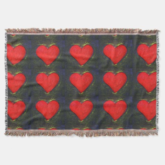 Blanket des gestrichenen Herzens Decke (Vorderseite)