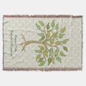 Blanket des Großelterns 27 Leaf Tree Throw Decke (Vorderseite)