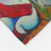 Blanket farbiges gestanztes Glas Frauen Fleecedecke (Ecke)